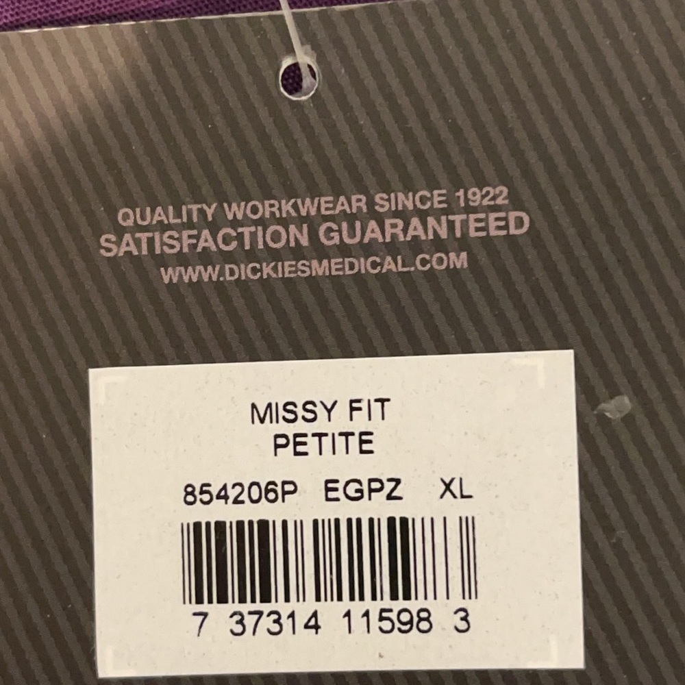 Dickies Every Day Scrubs Missy Fit Petite Drawstring Scrub Pant 3 Pocket NWT - Picture 8 of 11